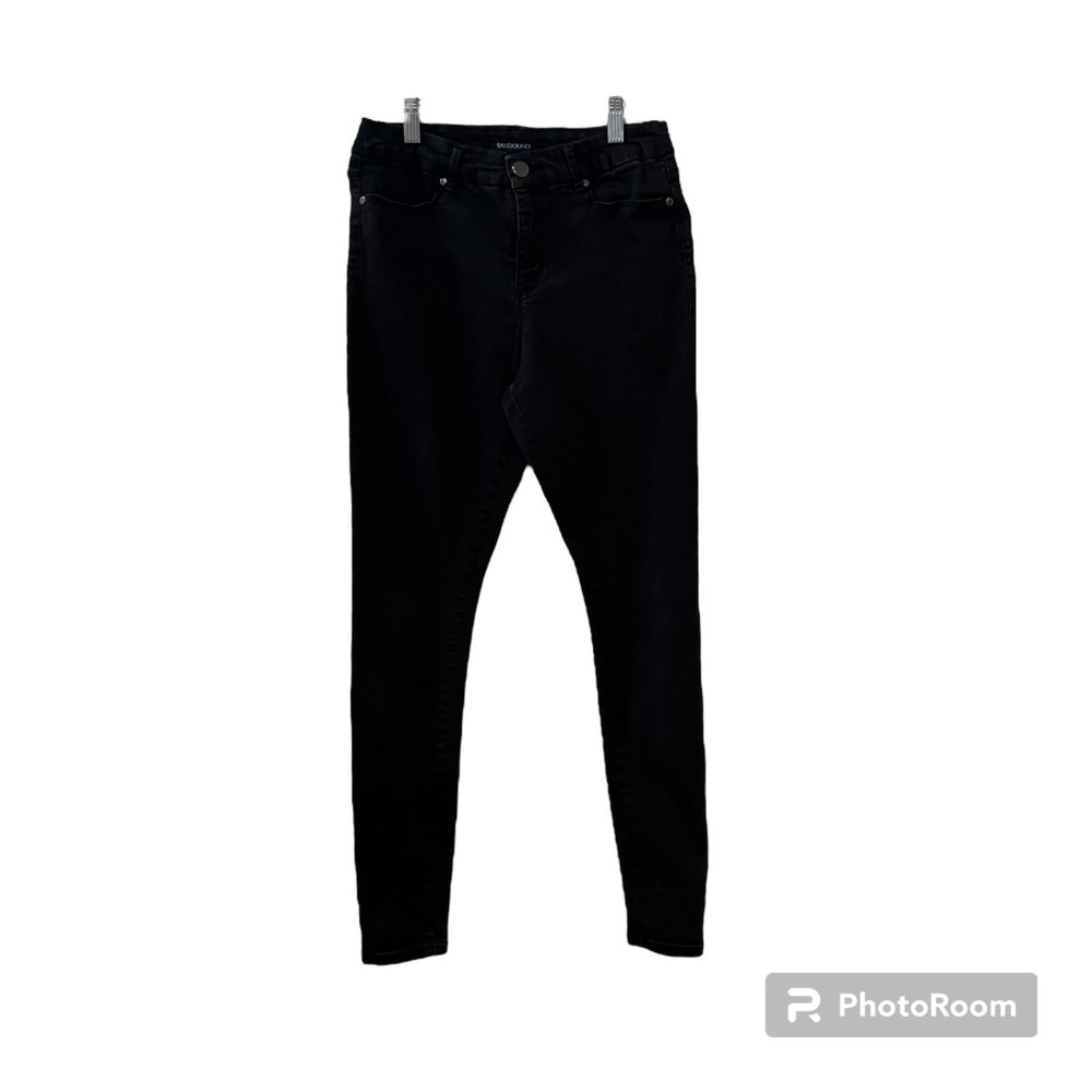 Bandolino Womens Black Smooth Operator Mid Rise Skinny Jeans Size 8
